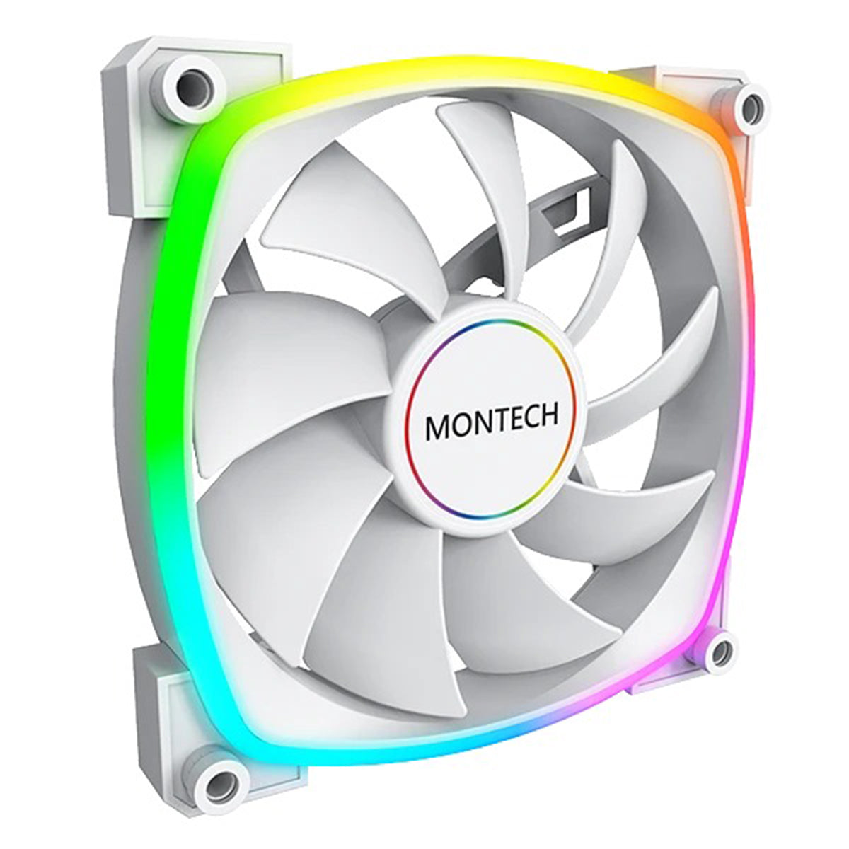 Montech AX140 PWM 140mm ARGB Reverse Single Fan Kit (Black, White)