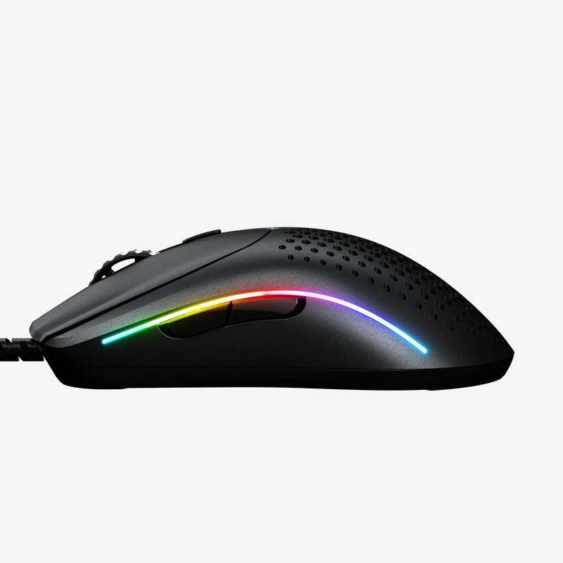 Glorious Model O 2 Mini Ultralight Ambidextrous RGB Wired Gaming Mouse (Black, White)