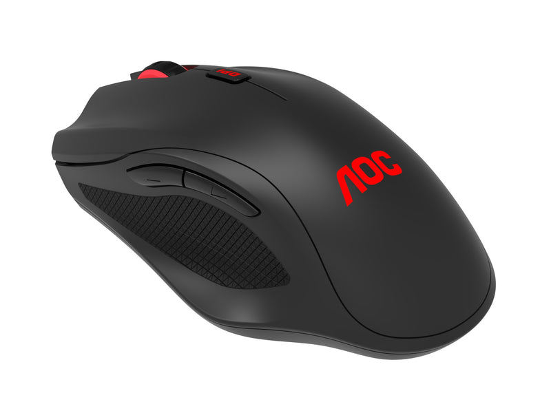 AOC GM200 FPS RGB Wired Gaming Mouse (Black) + Mouse Bungee