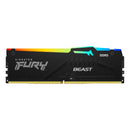 Kingston Fury Beast RGB  16GB DDR5 6000MT/s CL30-36-36 1.4V EXPO/XMP Desktop Memory (KF560C30BBEA-16)