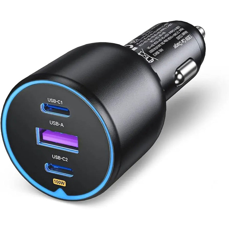 UGreen 2XUSB-C PD + USB-A 130W Fast Car Charger (Black) (CD293/90413)