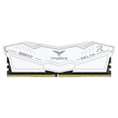 TeamGroup T-Force Delta RGB DDR5 32GB (2x16GB) 8000MHz CL38-48-48-84 1.45V Gaming Desktop Memory (White)