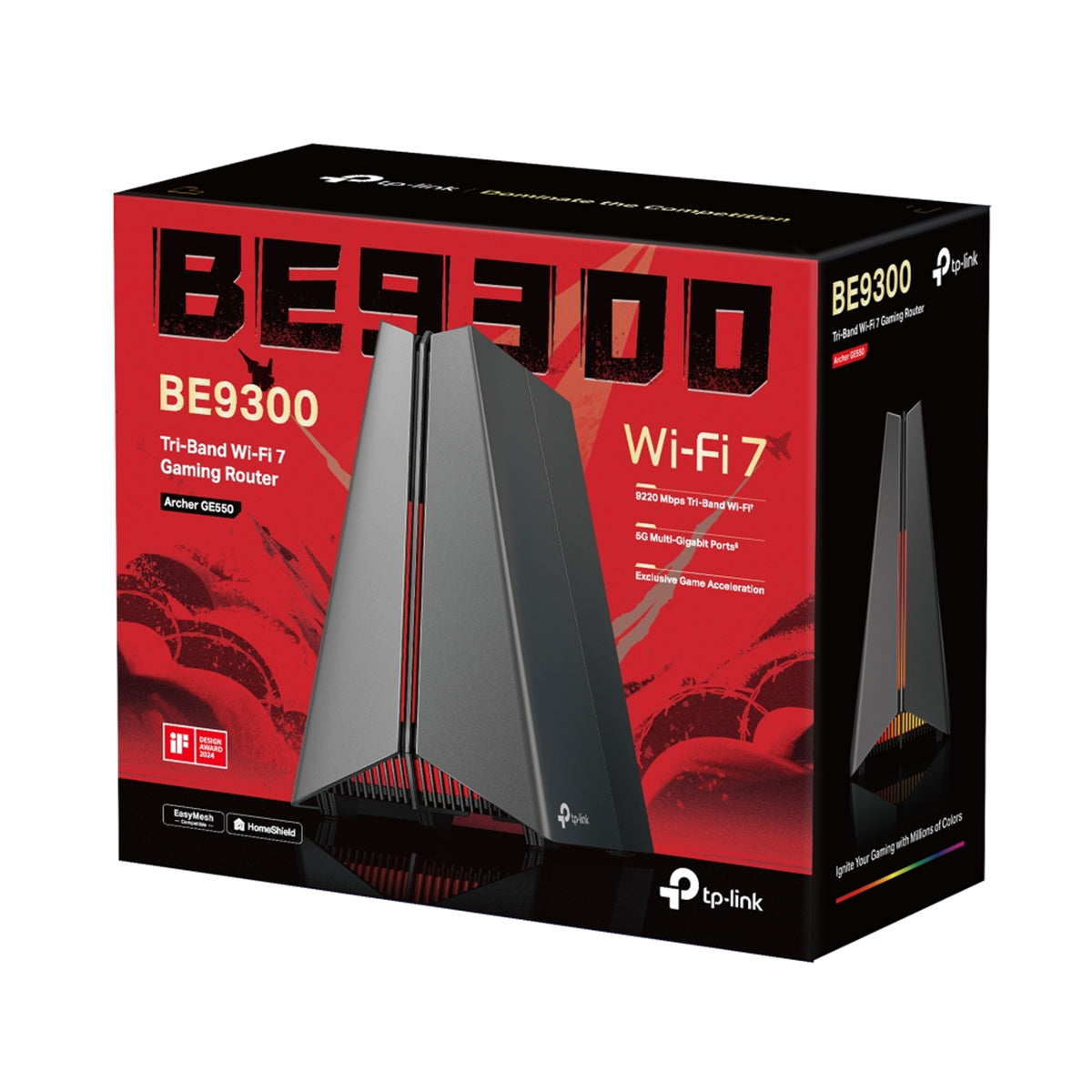 TP-Link Archer GE550 BE9300 Tri-Band Wi-Fi 7 Gaming Router