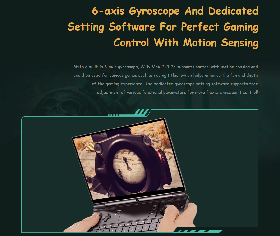 GPD Win Max 2 2023 AMD Ryzen 7 7840U 10.1" WQXGA QHD+ Handheld Gaming PC