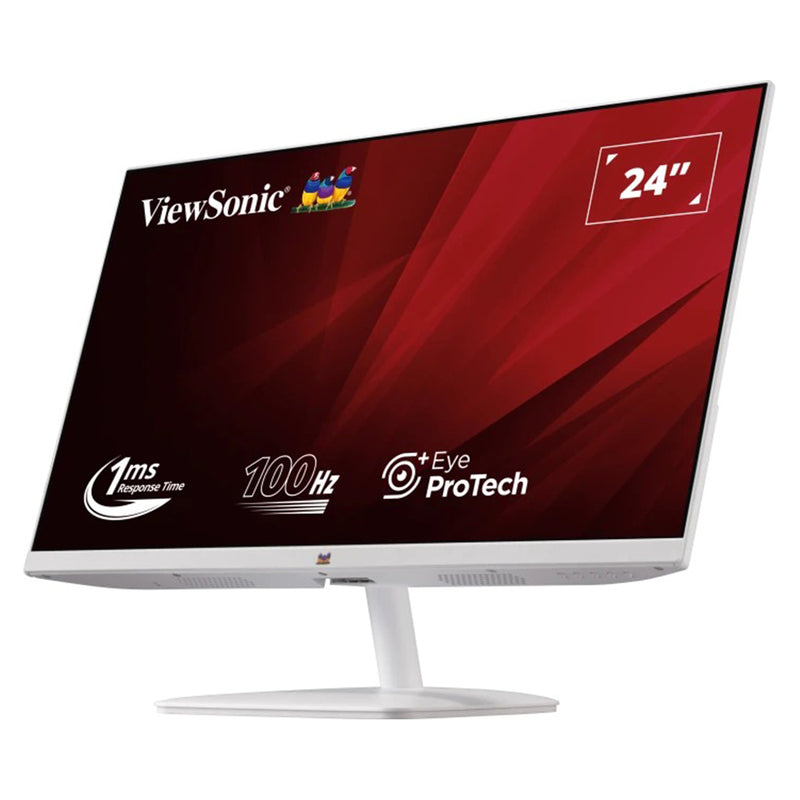 ViewSonic VA2432-MH-W 24" FHD (1920x1080) 100Hz 1ms MPRT IPS Monitor Featuring HDMI & Speakers