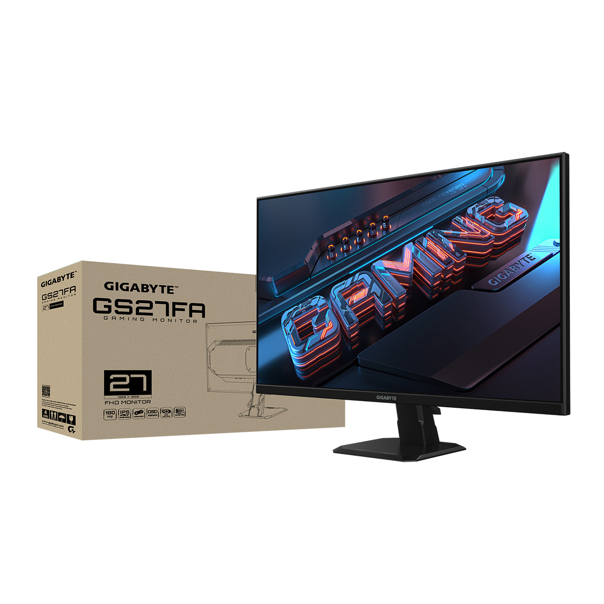 Gigabyte GS27FA 27" FHD (1920x1080) 180Hz 1ms MPRT SS IPS Gaming Monitor