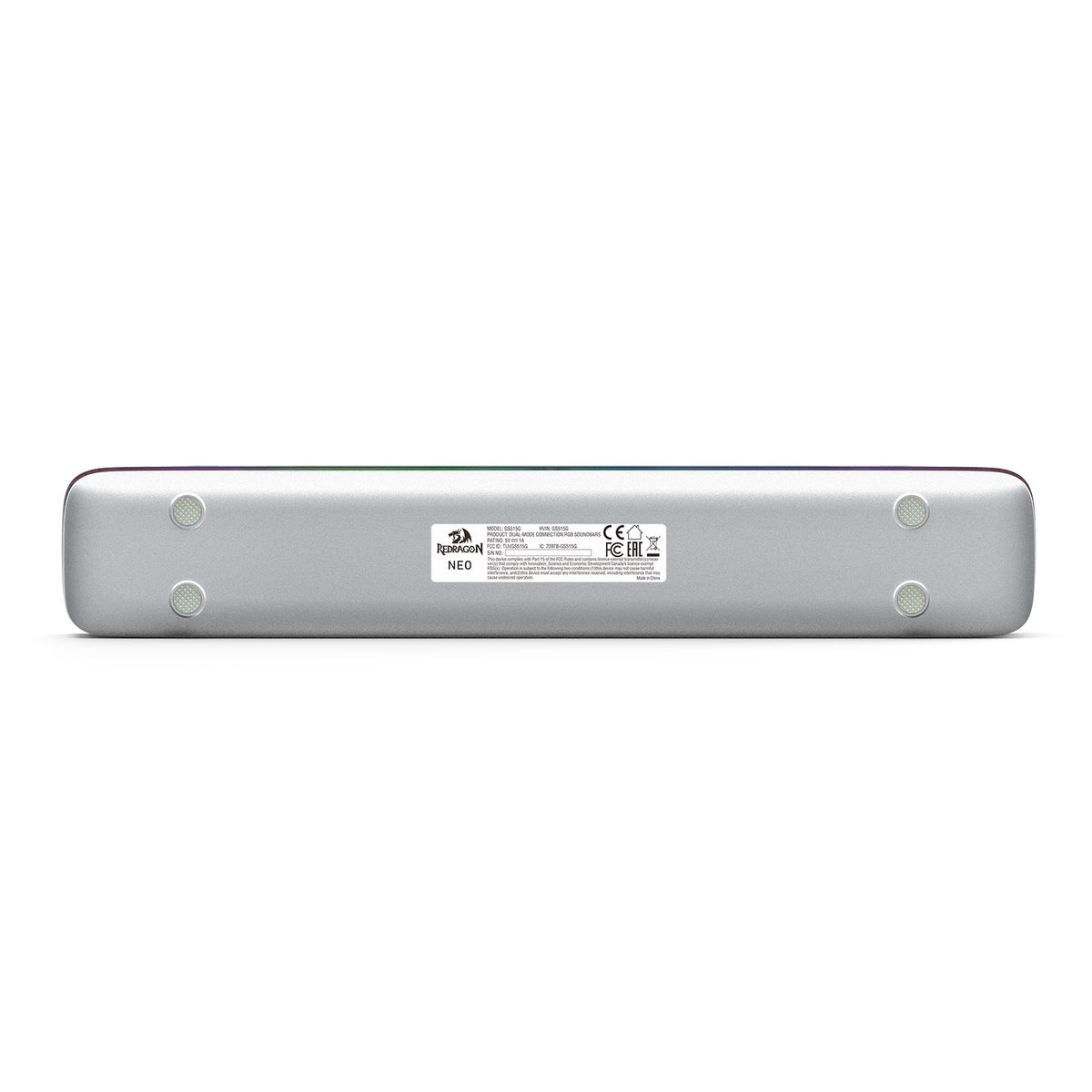 Redragon GS515G Neo Dual-Mode Connection RGB Soundbar (Grey)