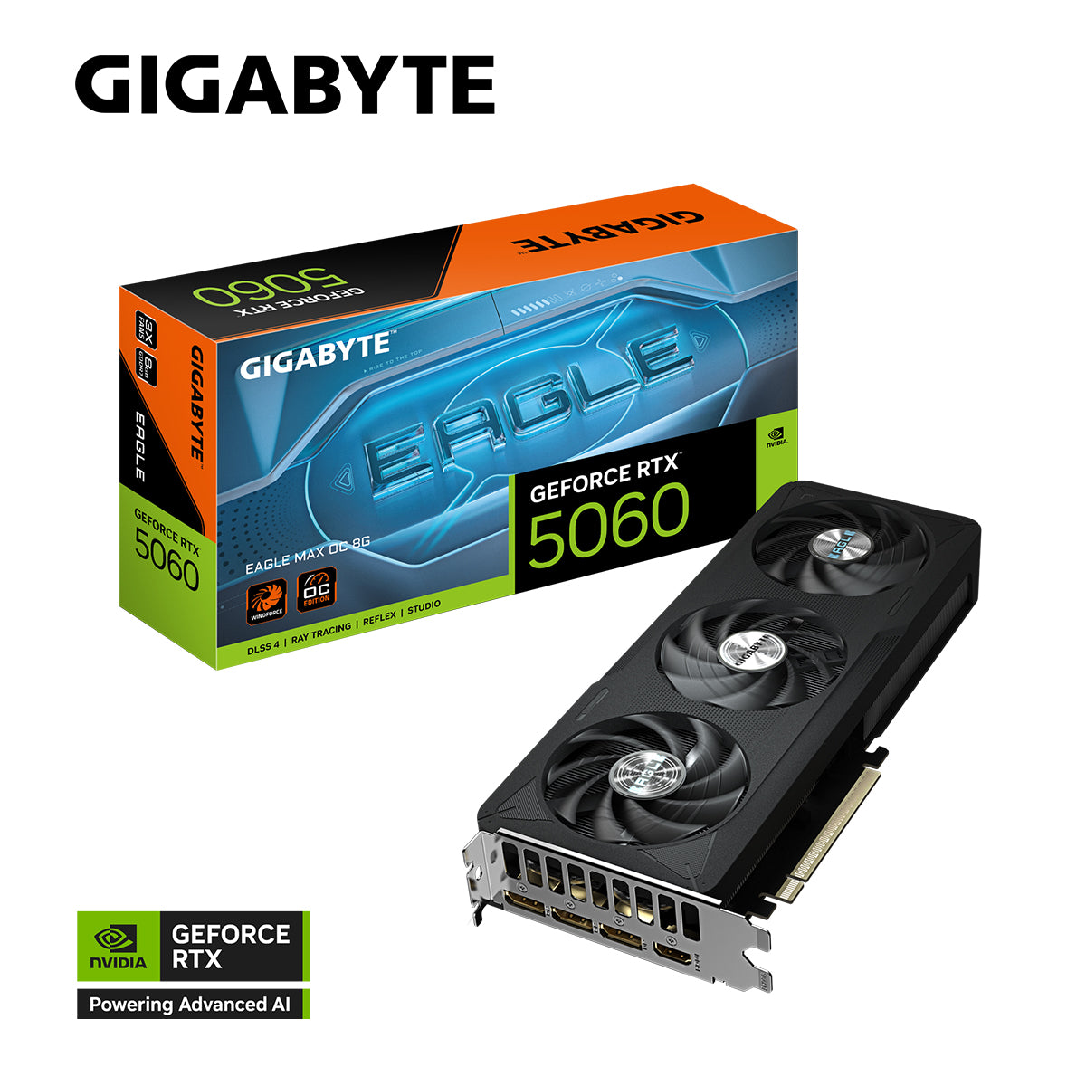 Gigabyte GeForce RTX 5060 Eagle Max OC 8GB GDDR7 Graphics Card