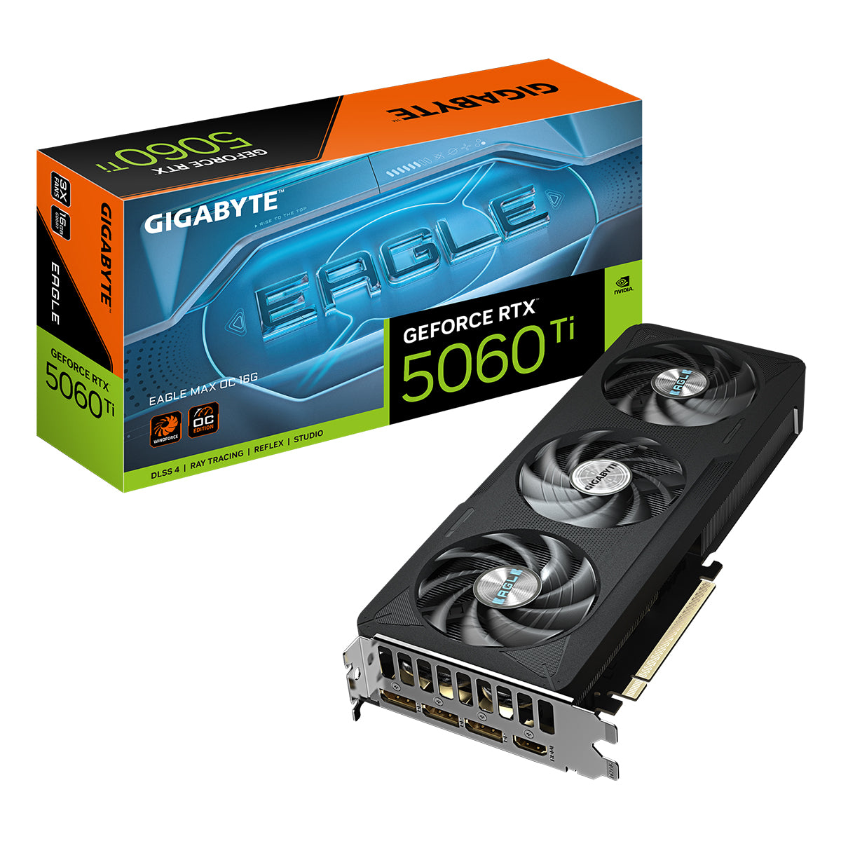 Gigabyte GeForce RTX 5060 TI Eagle Max OC 16GB GDDR7 Graphics Card