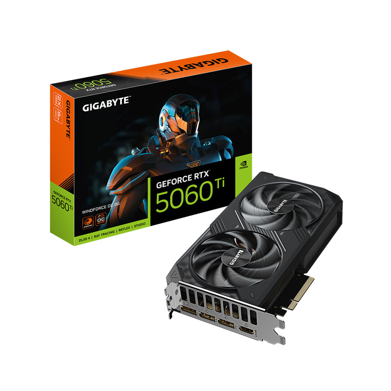 Gigabyte RTX Geforce 5060 Ti Windforce OC 8GB GDDR7 Graphics Card