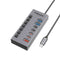 Promate GegaHub-10G 7-in-1 36W Type-C High Speed Multi-Ports 10Gbps Data & Charging Hub
