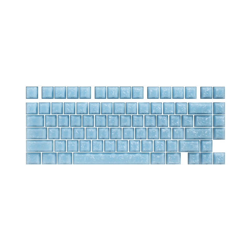 Akko Glassy Carbon Fiber Keycap Set Cherry Profile 126 Keys