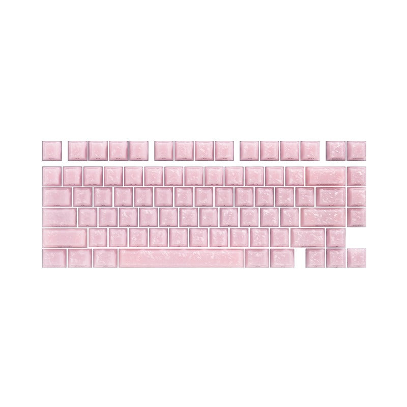 Akko Glassy Carbon Fiber Keycap Set Cherry Profile 126 Keys
