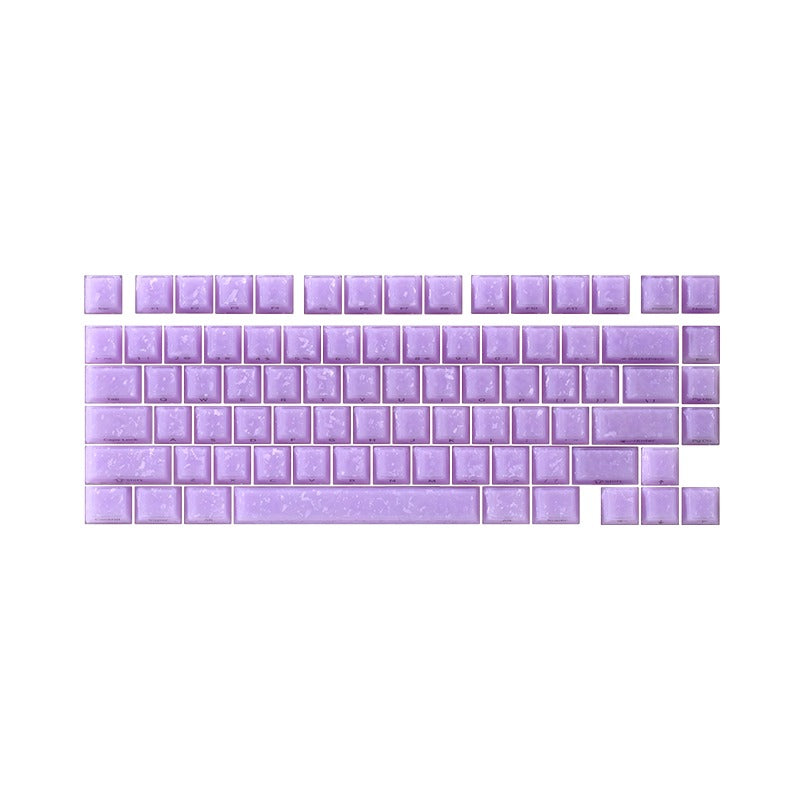 Akko Glassy Carbon Fiber Keycap Set Cherry Profile 126 Keys