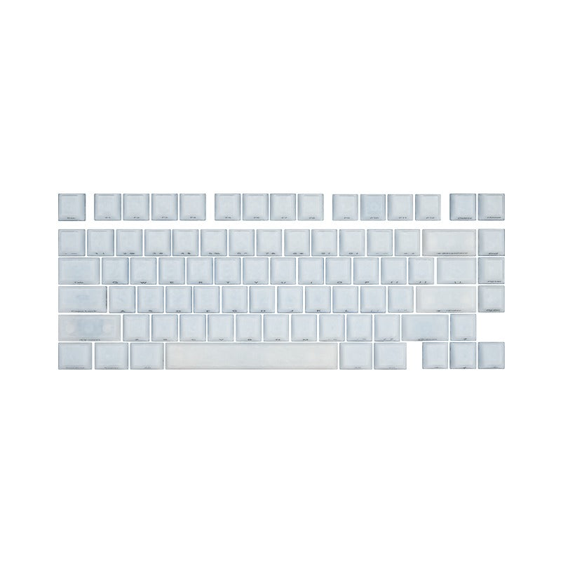 Akko Glassy Carbon Fiber Keycap Set Cherry Profile 126 Keys