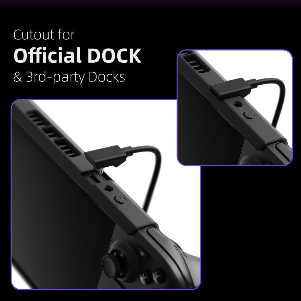 Skull & Co. Grip Case For Steam Deck (Black, Cayote Gray, Galactic Purple)