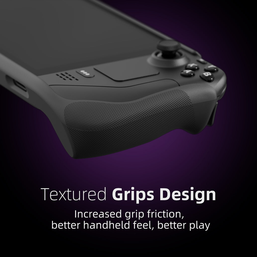 Skull & Co. Grip Case For Steam Deck (Black, Cayote Gray, Galactic Purple)