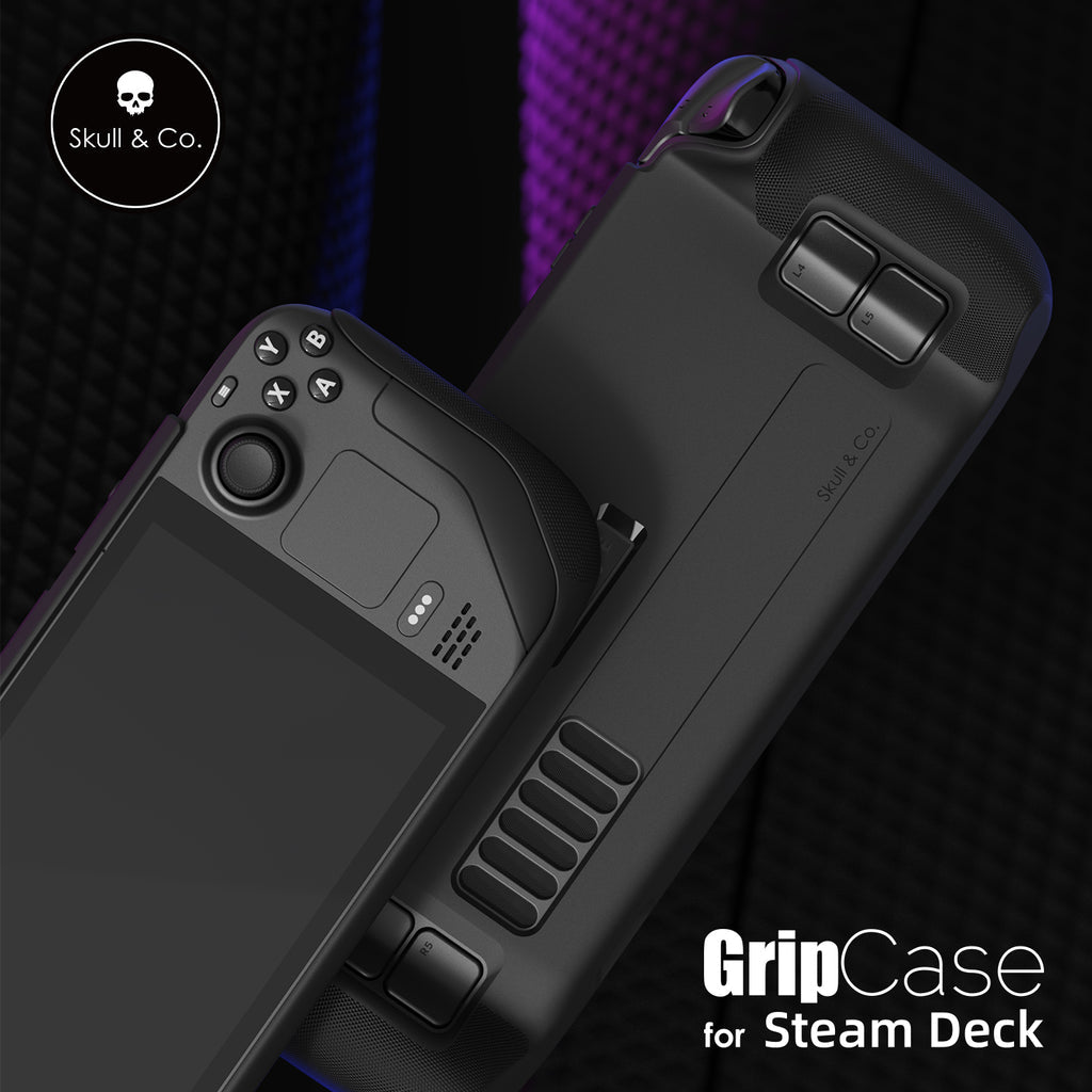 Skull & Co. Grip Case For Steam Deck (Black, Cayote Gray, Galactic Purple)
