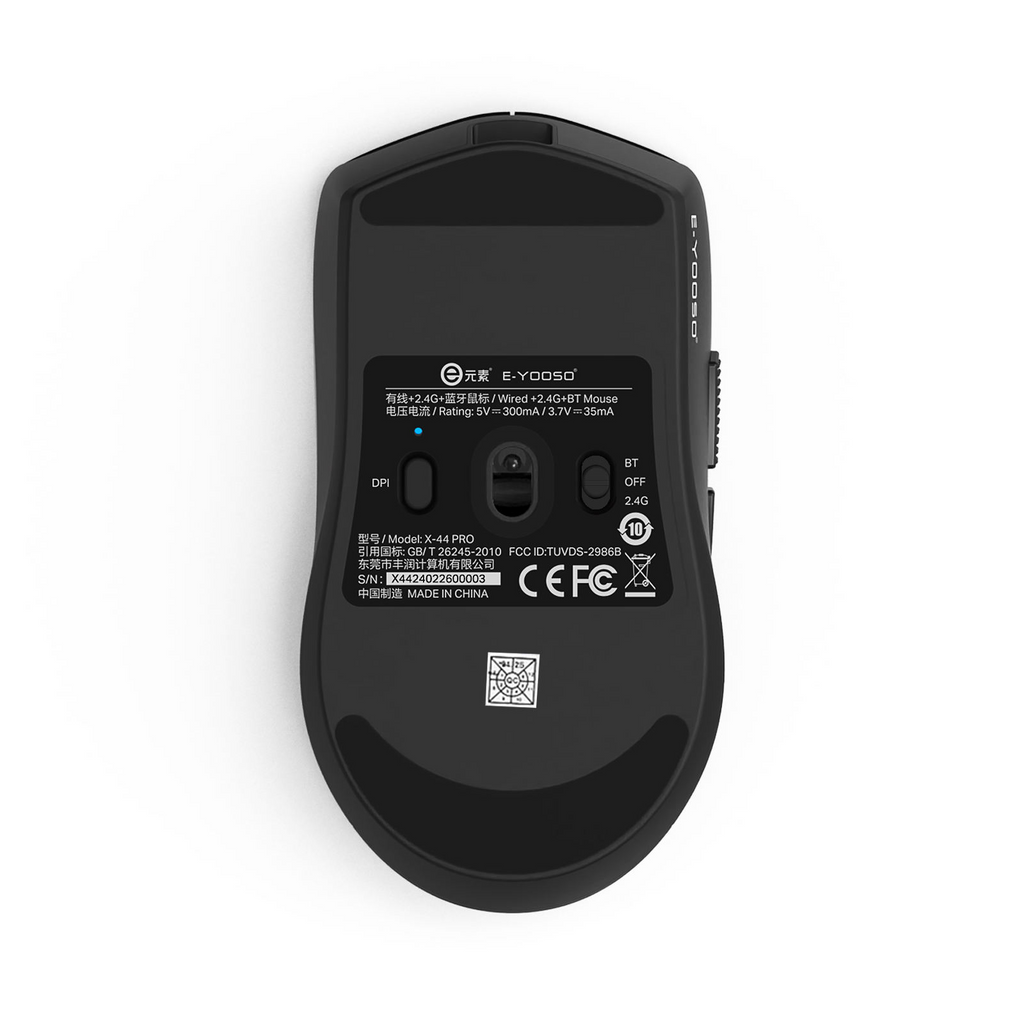 X44 Pro E-Yooso X-44 Pro 4K Lightweight Wireless Gaming Mouse (Black, White)