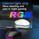 NacodeX x Ajazz NJ08 Triple Mode RGB Mouse (Black, White)