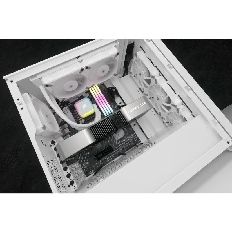 Corsair iCUE H100i RGB Elite 240mm Liquid CPU Cooler (White)