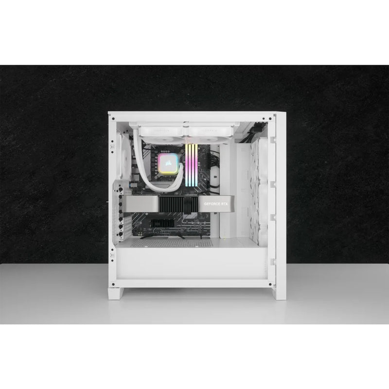 Corsair iCUE H100i RGB Elite 240mm Liquid CPU Cooler (White)