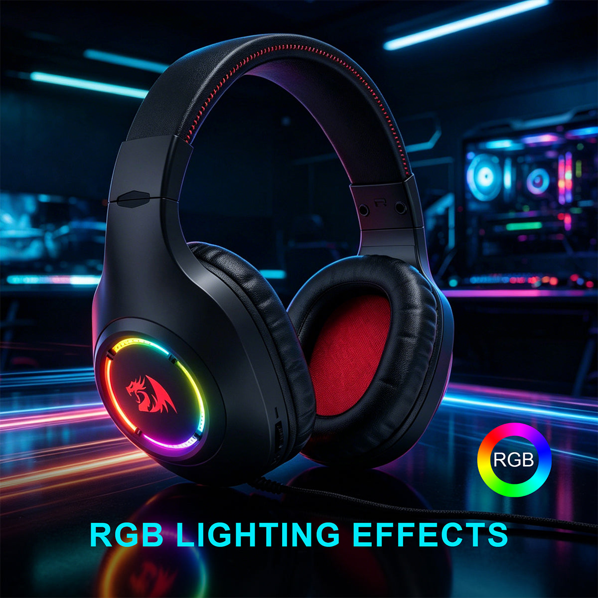 Redragon Nexus Lite Wired RGB Gaming Headset (Black) (H264)