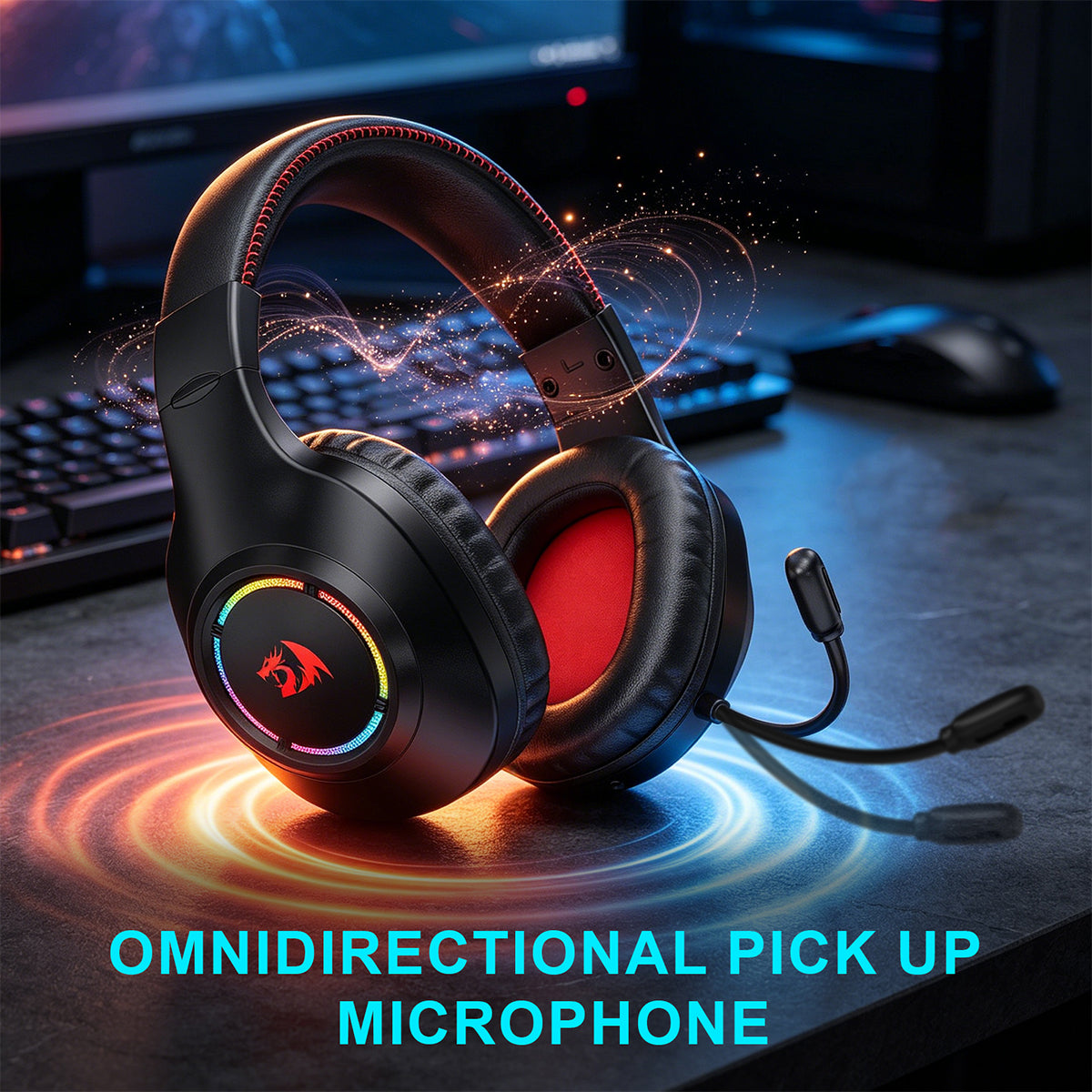 Redragon Nexus Lite Wired RGB Gaming Headset (Black) (H264)