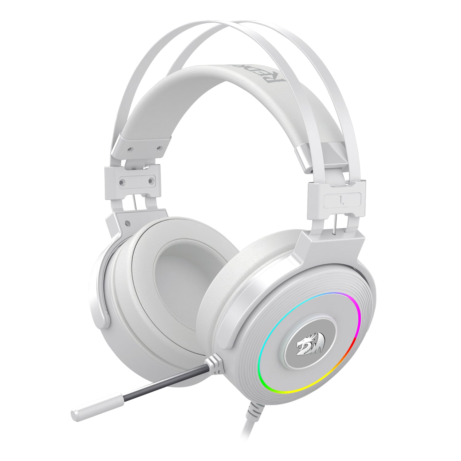 Redragon Lamia 2 Gaming Headset With Stand (White) (H320W-RGB)