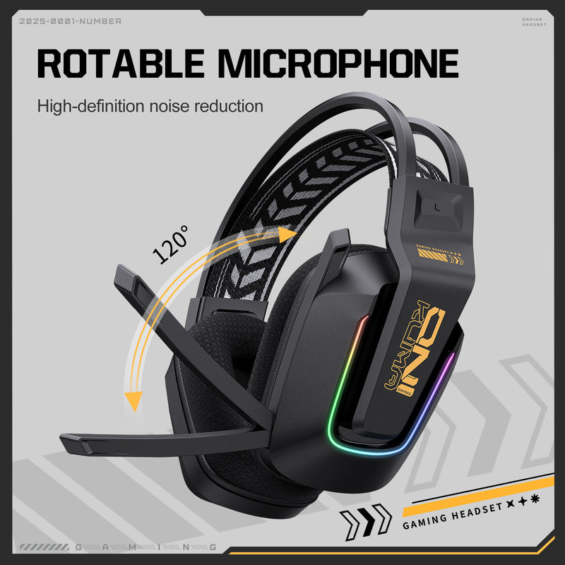 Onikuma GT828 Wireless Gaming Headset (Black)