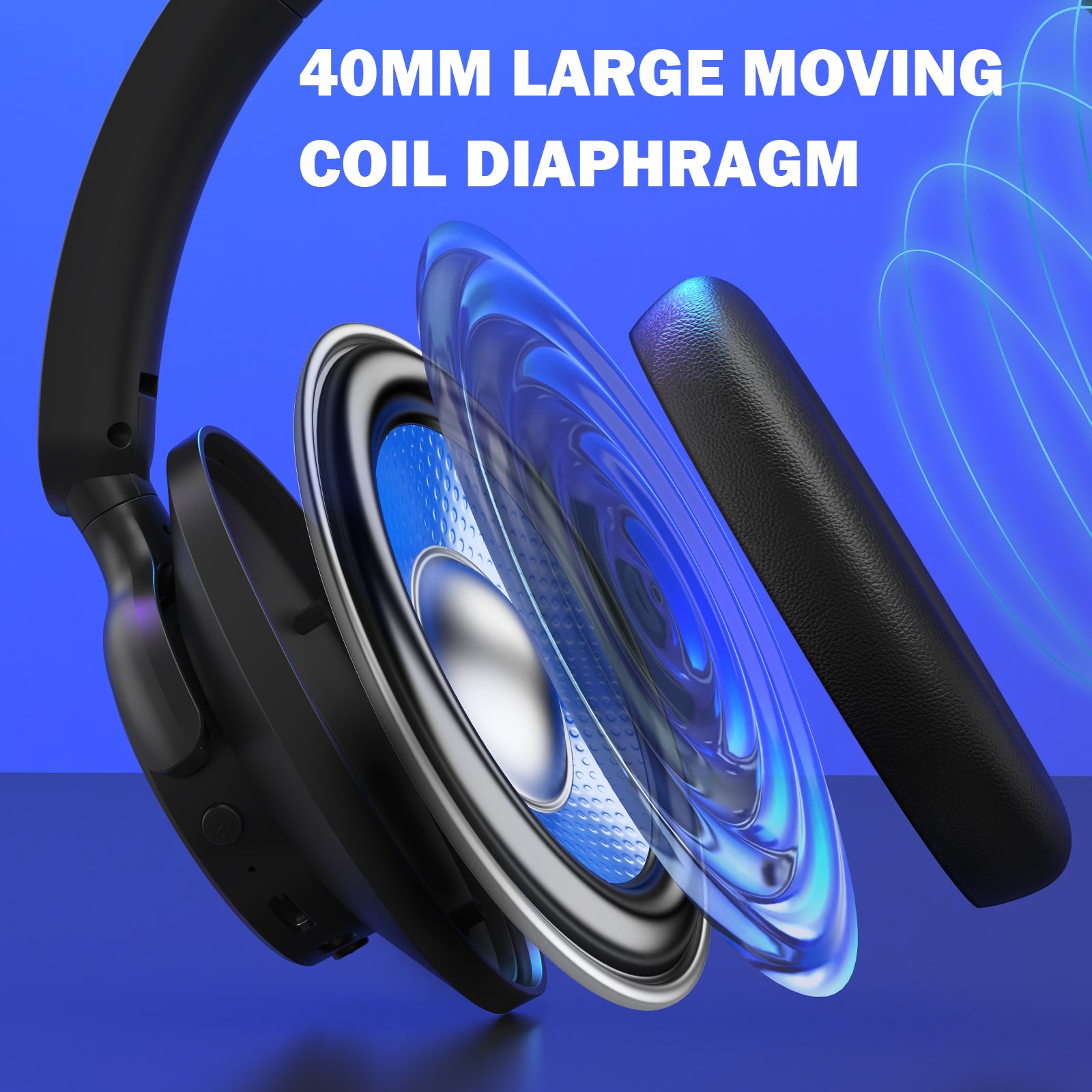 Redragon H610 Vibecore 600X ANC Bluetooth Headphone (Black)