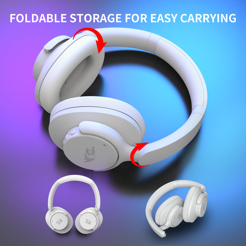 Redragon H610G Vibecore 600X ANC Bluetooth Headphone (Grey)