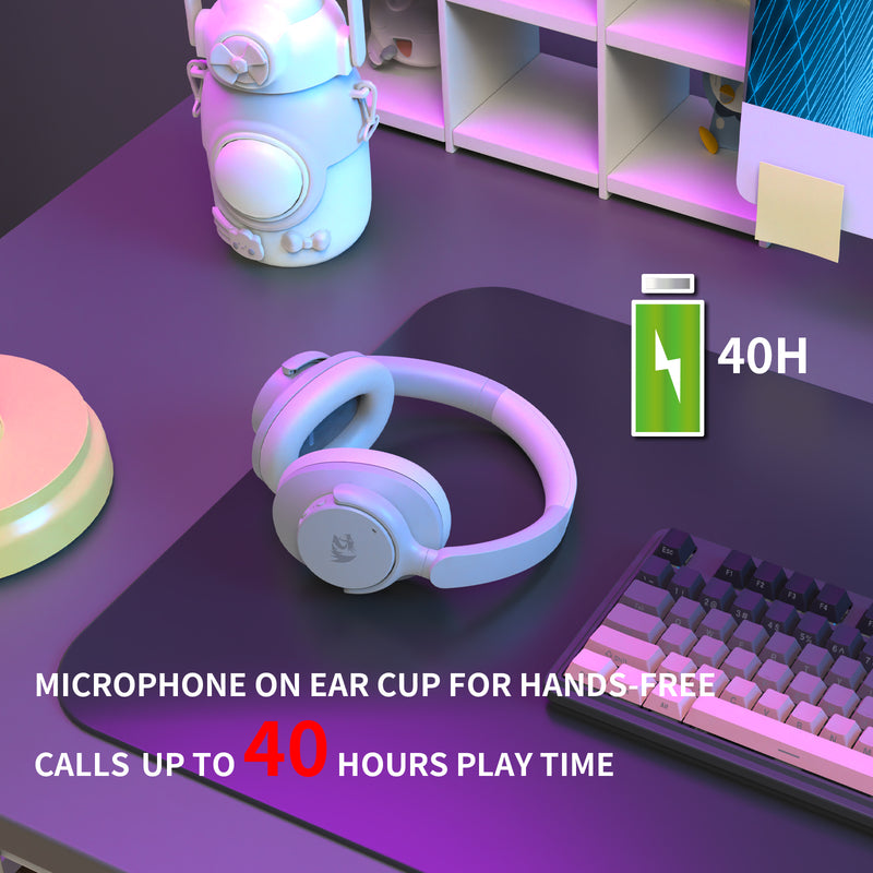 Redragon H610G Vibecore 600X ANC Bluetooth Headphone (Grey)