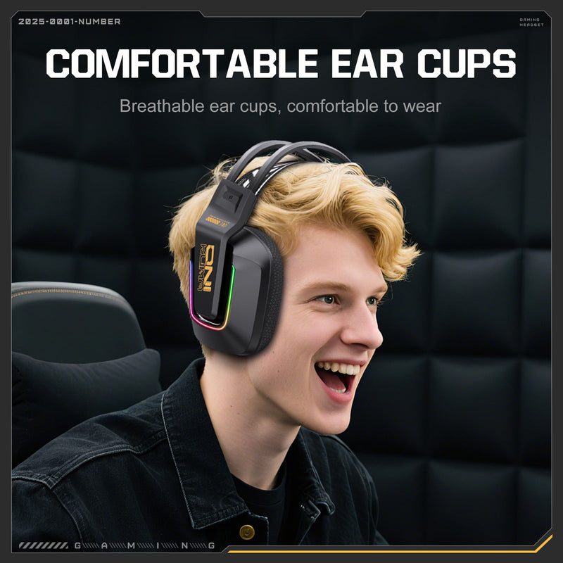 Onikuma GT828 Wireless Gaming Headset (Black)