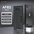 Ajazz AF82 White Light 82 Keys Wired Hot-Swappable Mechanical Keyboard (Black)