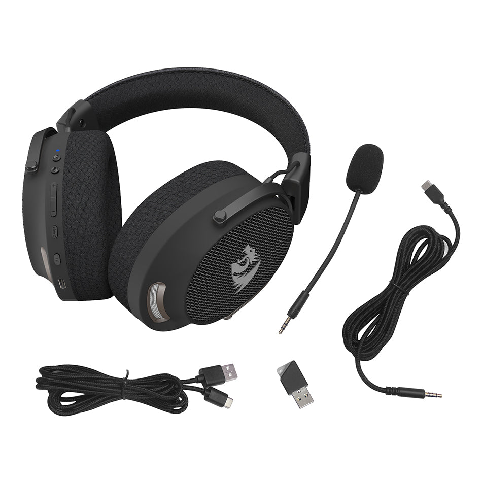 Redragon H858 Arrow Pro Carbon 4-Modes Wireless Gaming Headset (Black)