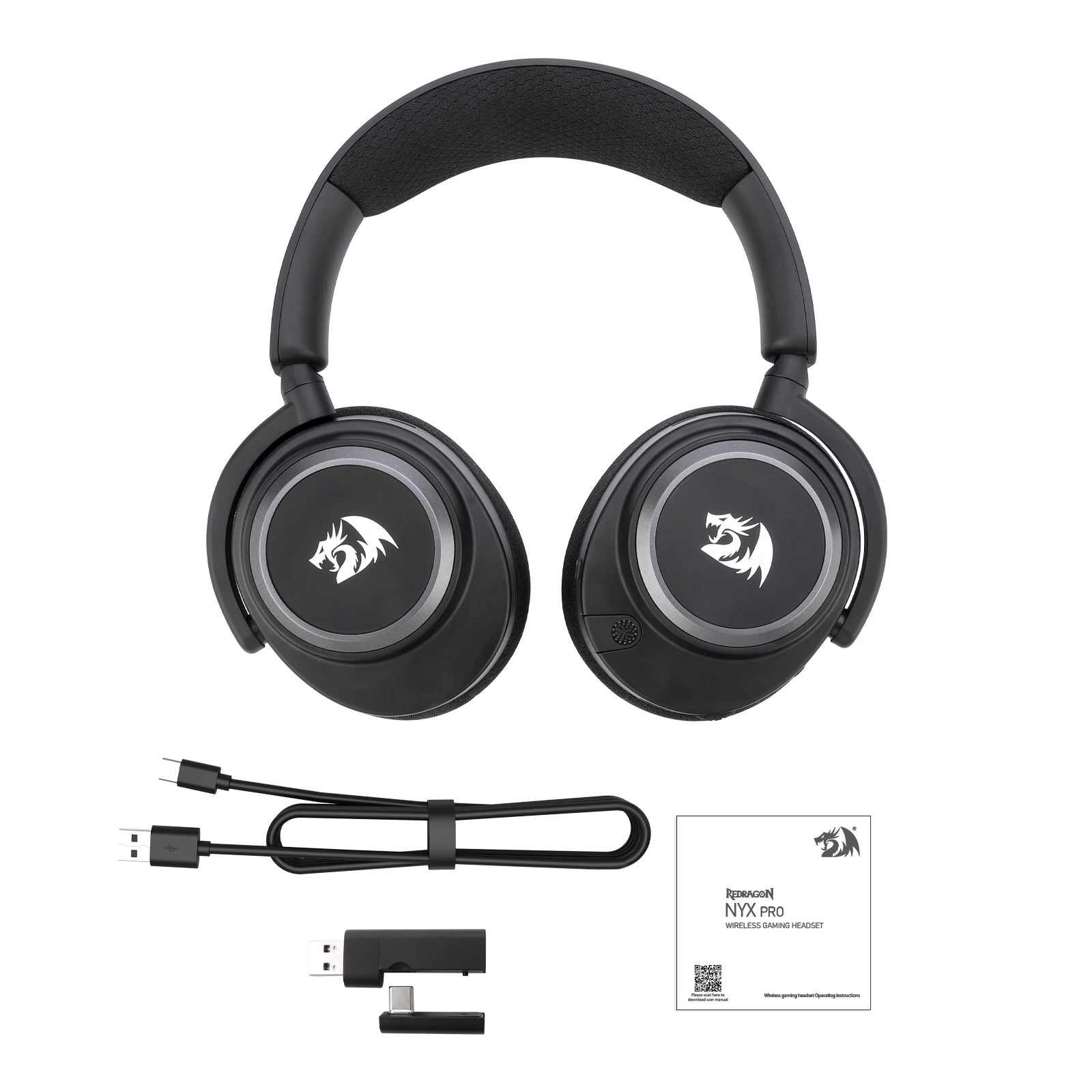 Redragon Nyx Pro H891 Wireless Gaming Headset (Black)