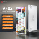 Ajazz AF82 White Light 82 Keys Wired Hot-Swappable Mechanical Keyboard (Light Grey/White/Orange)
