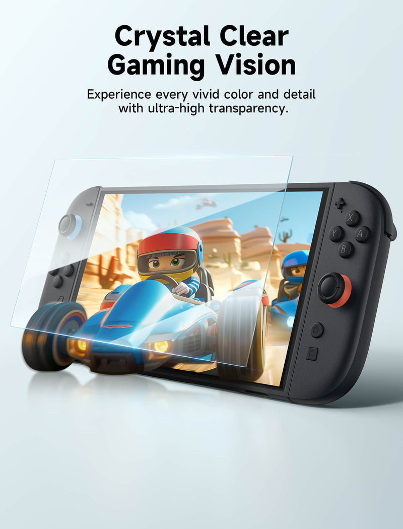 JSAUX Ultra Clear HD Tempered Glass Screen Protector 2-Pack for Nintendo Switch 2 (GP0123A)