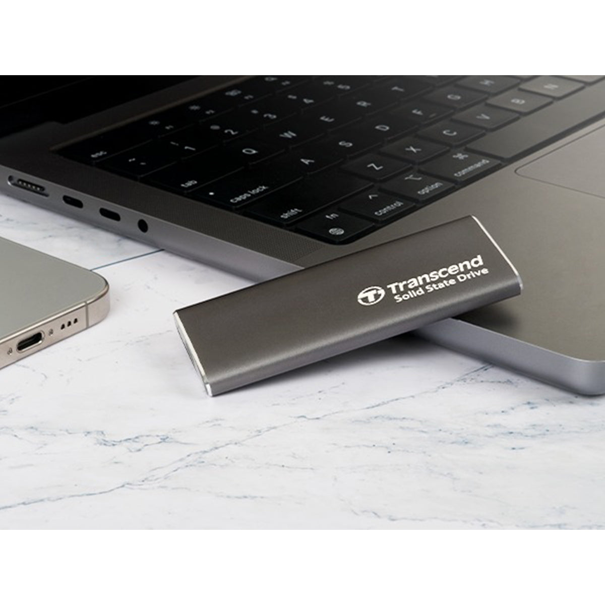 Transcend ESD265C 500GB USB 10Gbps Up to 1050MB/s Type-C Portable SSD (TS500GESD265C)