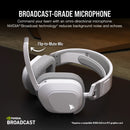 Corsair HS80 MAX Premium Wireless RGB Gaming Headset (White)