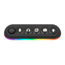 Streamplify Hub Deck 5 5-Port RGB USB Hub 7-Swappable Keycaps (Black)