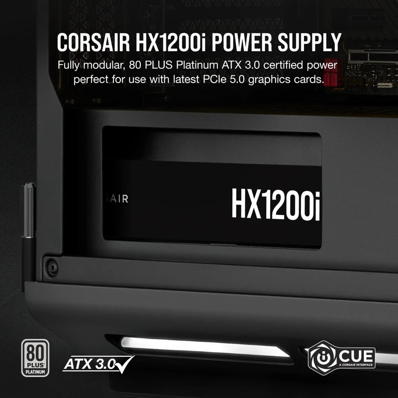 Corsair HXi Series HX1200i 1200W ATX 80 Plus Platinum Ultra-Low Noise Fully Modular Power Supply