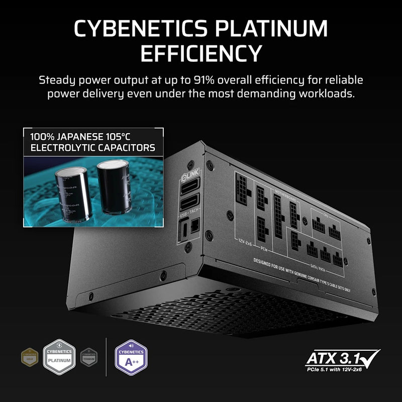 Corsair HX1200i SHIFT Fully Modular Platinum ATX Power Supply