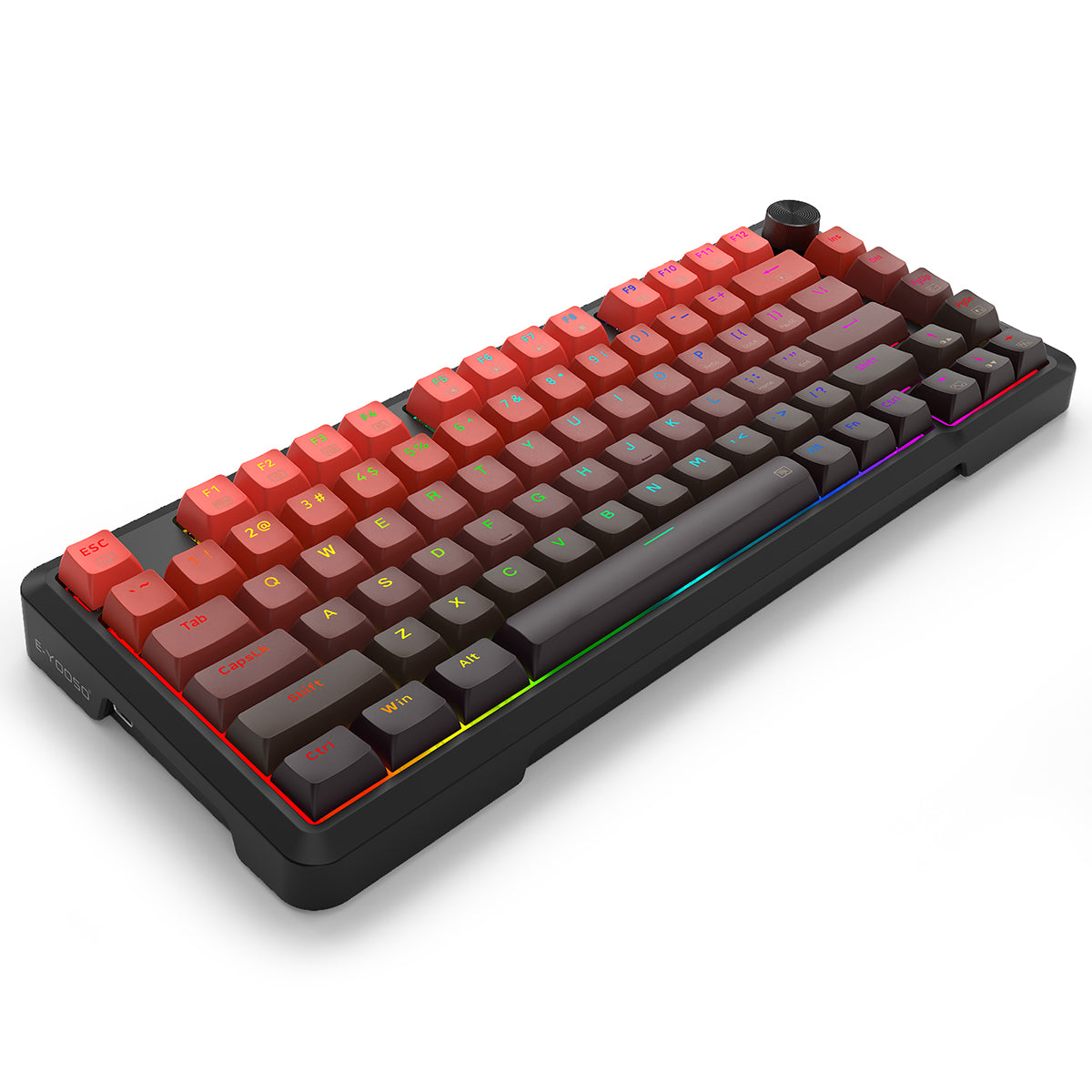 E-Yooso HZ-82 RGB 82-Keys Wired Mechanical Keyboard Gradient Red