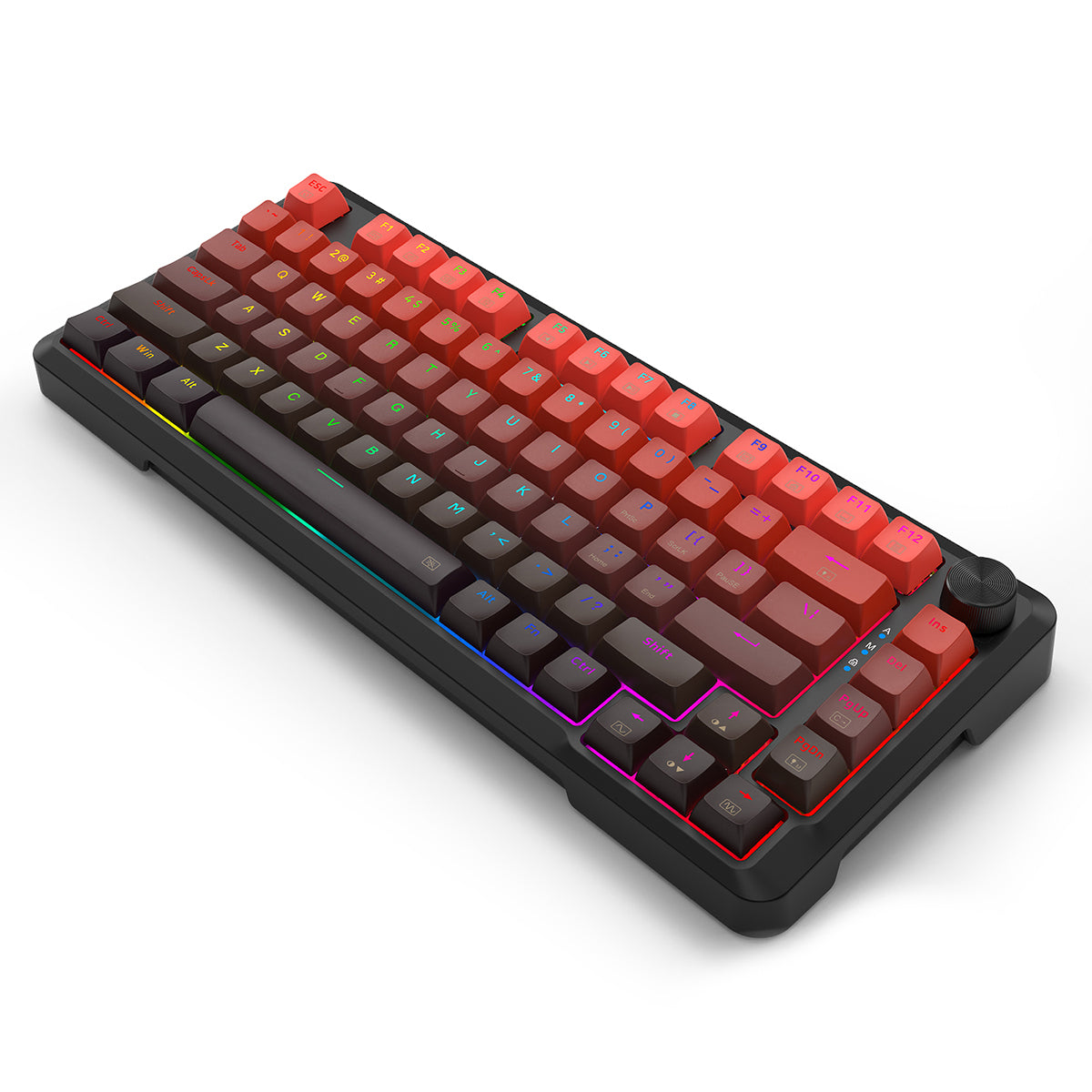 E-Yooso HZ-82 RGB 82-Keys Wired Mechanical Keyboard Gradient Red