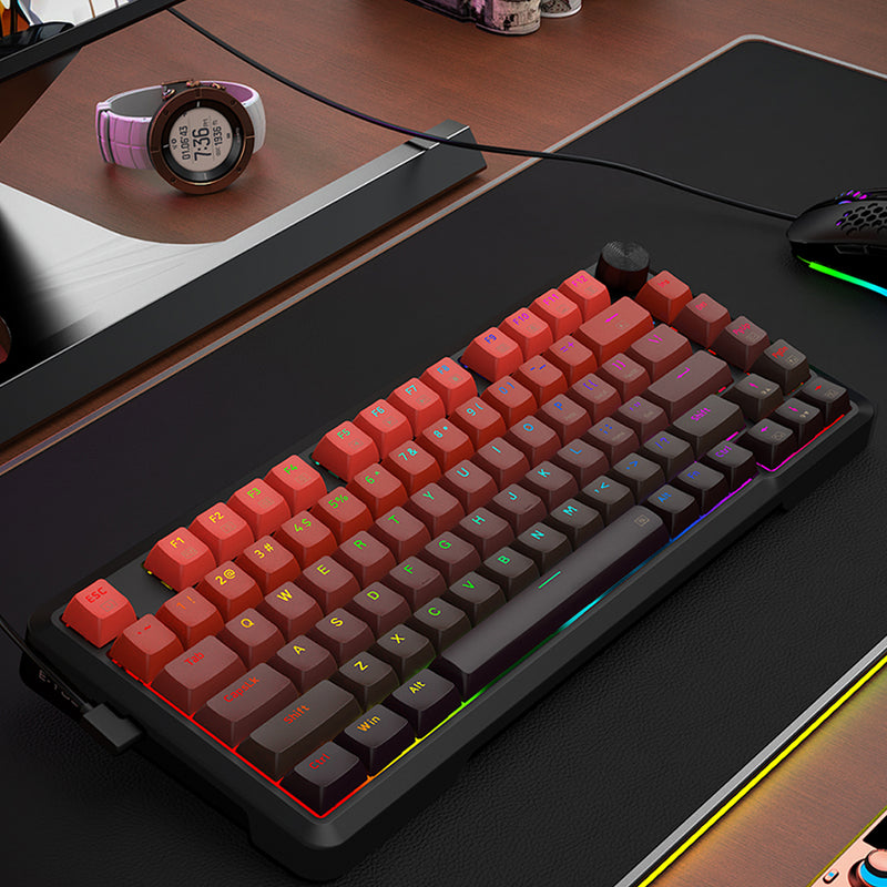 E-Yooso HZ-82 RGB 82-Keys Wired Mechanical Keyboard Gradient Red