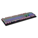 E-Yooso K-600 Retro Rainbow Light 104 Keys Wired Mechanical Keyboard