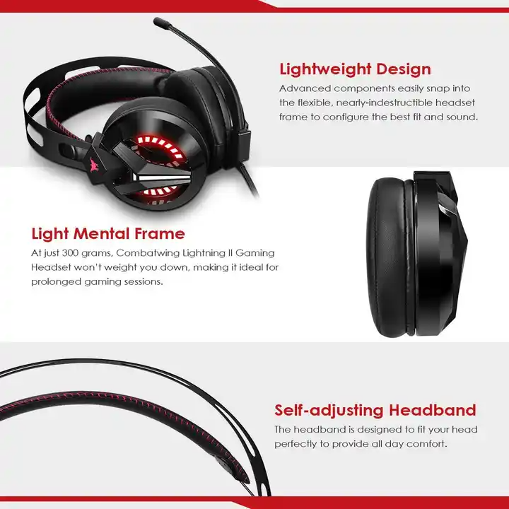 Onikuma M180 Pro Gaming Headset With Mic And Noise Cancelling (Black)