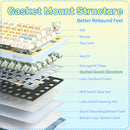 Onikuma MT707 Tri-Mode RGB 81 Keys Mechanical Keyboard